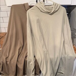 2 BYLT Hoodies- Beige and Brown
